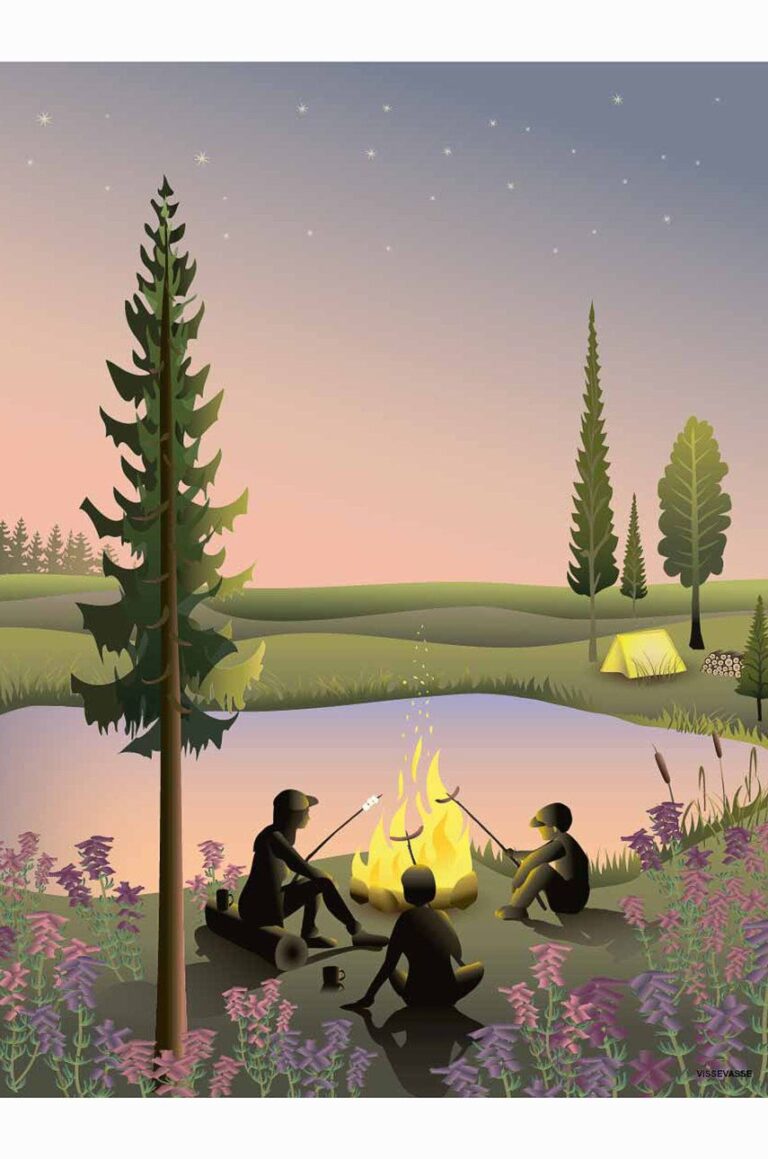 Vissevasse Poster Campfire 50x70 cm