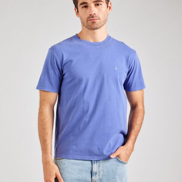 Volcom Tricou  albastru denim / alb