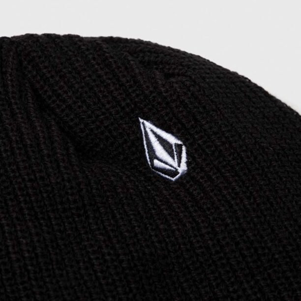 Volcom caciula culoarea negru preţ