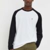 Volcom longsleeve din bumbac culoarea alb