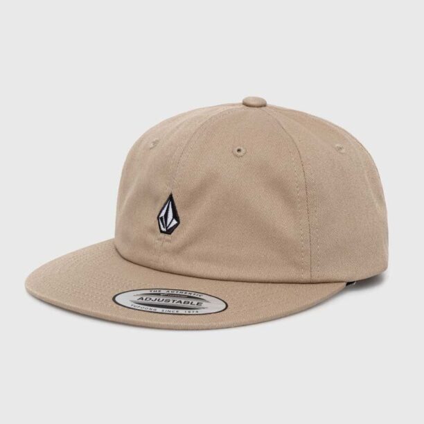 Volcom șapcă de baseball din bumbac culoarea bej