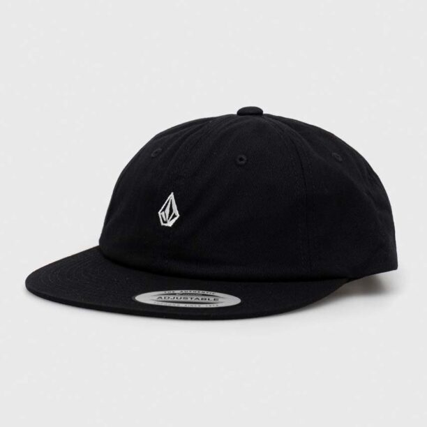 Volcom șapcă de baseball din bumbac culoarea negru