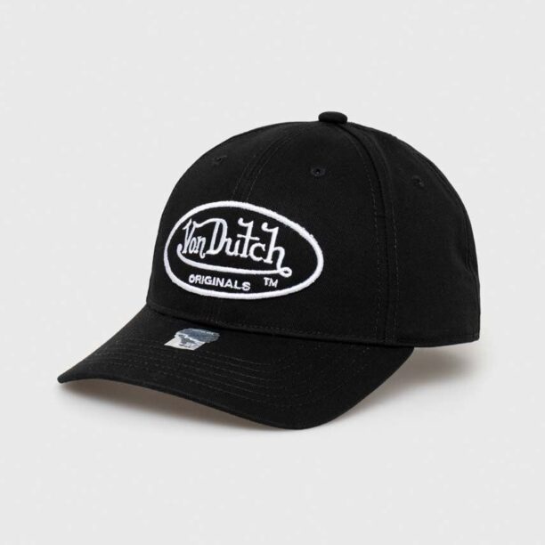 Von Dutch șapcă de baseball din bumbac culoarea negru