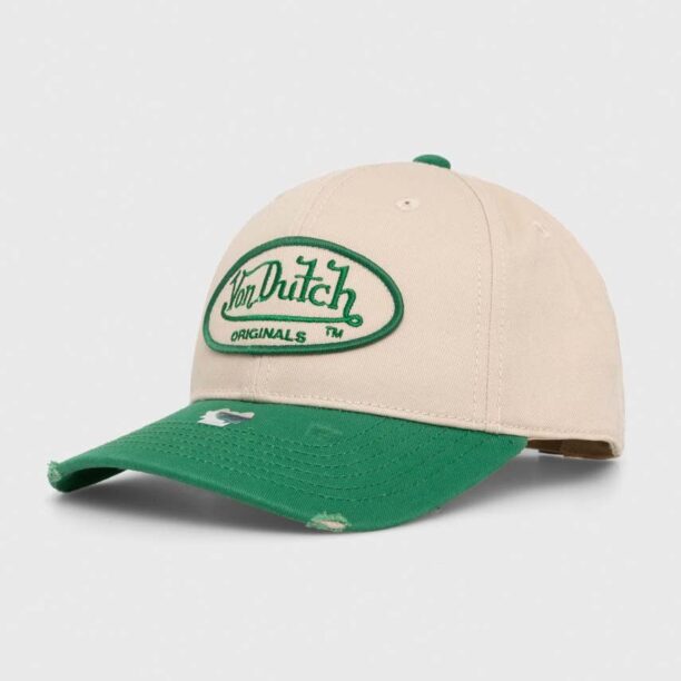 Von Dutch șapcă de baseball din bumbac culoarea verde