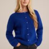 WE Fashion Geacă tricotată  albastru cobalt