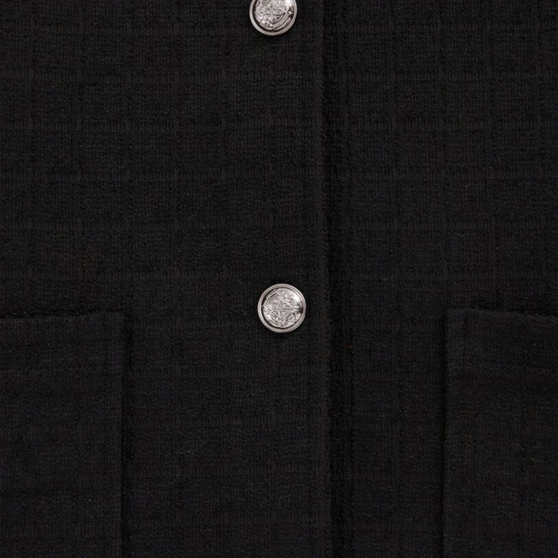WE Fashion Geacă tricotată  negru