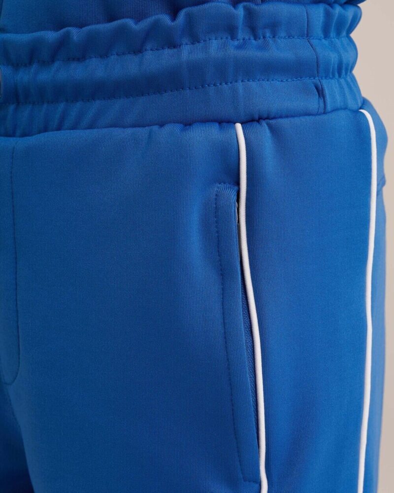 WE Fashion Pantaloni  albastru cobalt / alb preţ