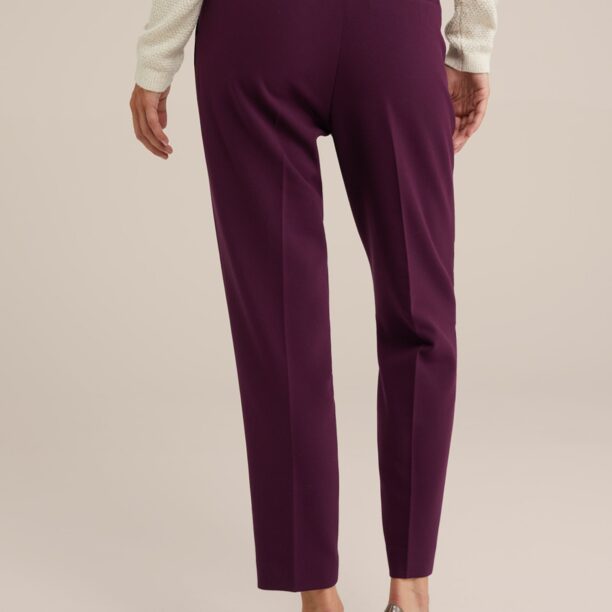 WE Fashion Pantaloni cu dungă  roșu bordeaux / roşu închis preţ