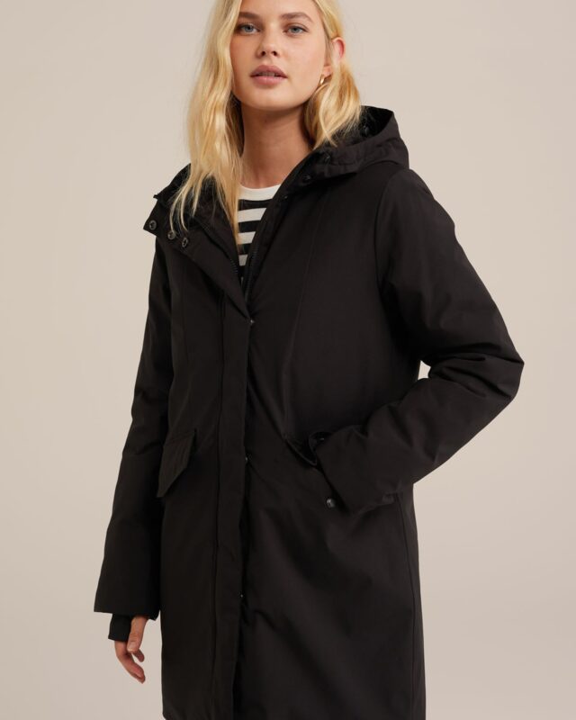 WE Fashion Parka de iarnă  negru