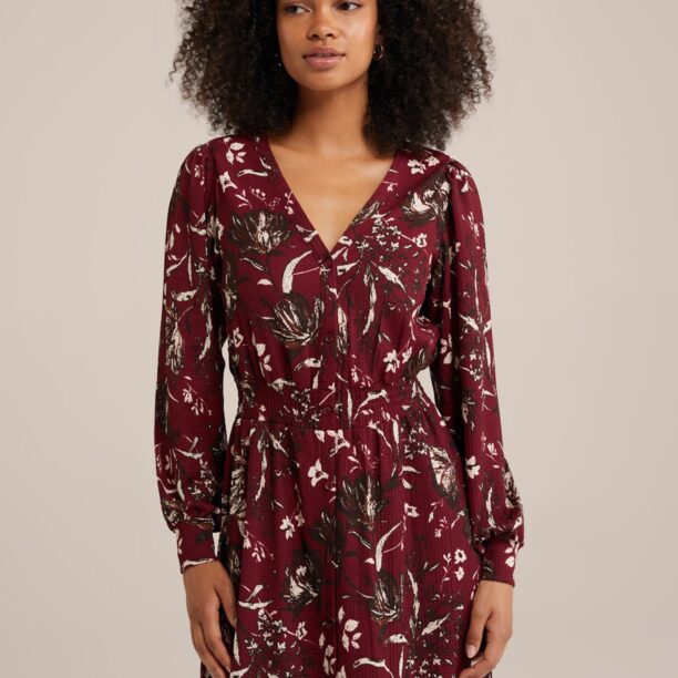 WE Fashion Rochie tip bluză  mai multe culori / roșu burgundy