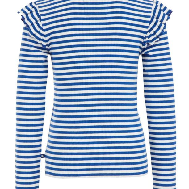 Cumpăra WE Fashion Tricou  albastru cobalt / alb