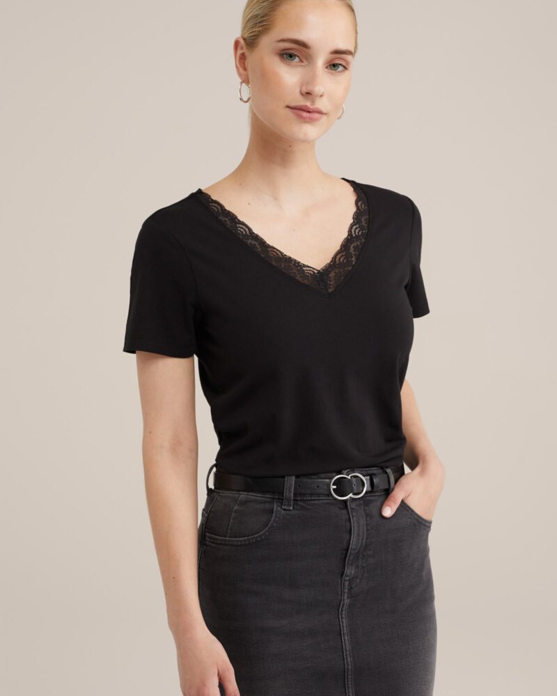 WE Fashion Tricou  negru