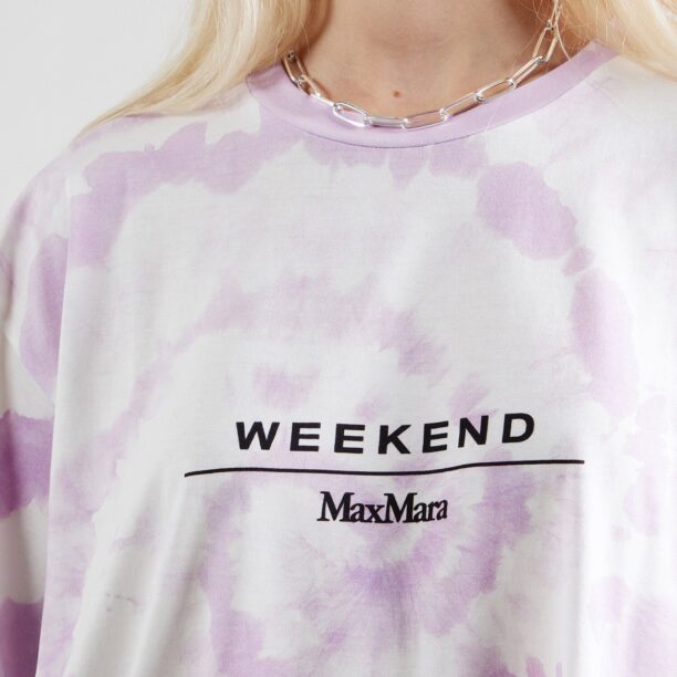 Preţ Weekend Max Mara Tricou supradimensional 'XANADU'  mov liliachiu / negru / alb