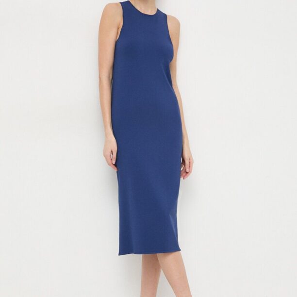 Weekend Max Mara rochie culoarea bleumarin