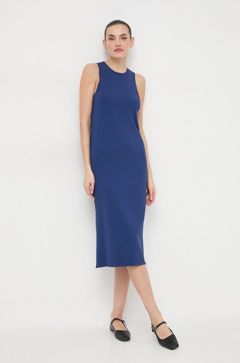 Weekend Max Mara rochie culoarea bleumarin