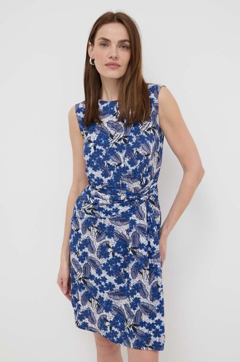 Weekend Max Mara rochie culoarea bleumarin