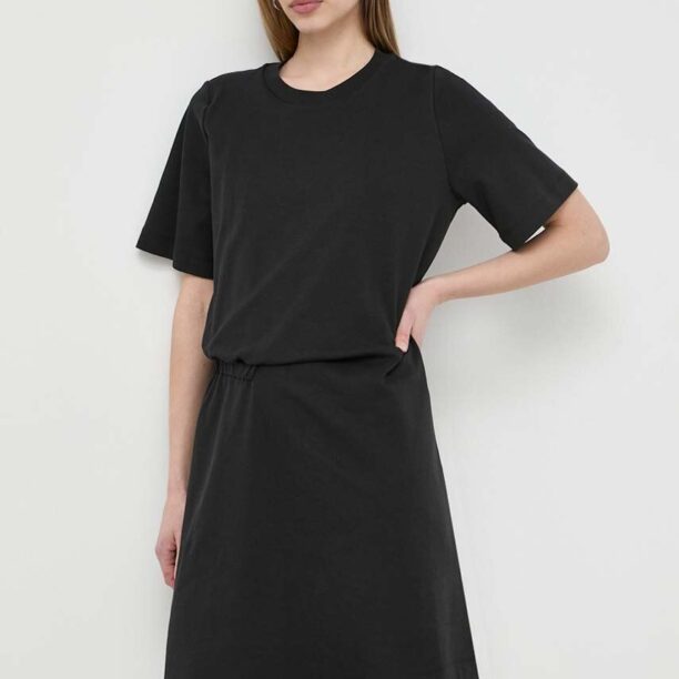 Weekend Max Mara rochie din bumbac culoarea negru