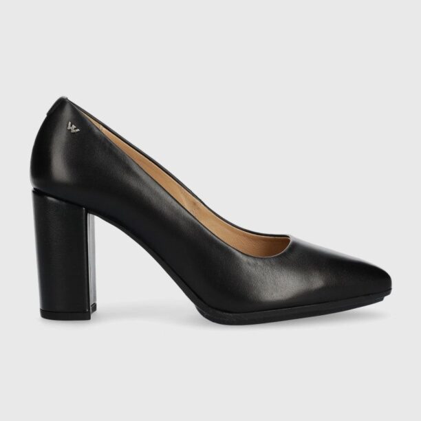 Wojas pantofi de piele culoarea negru