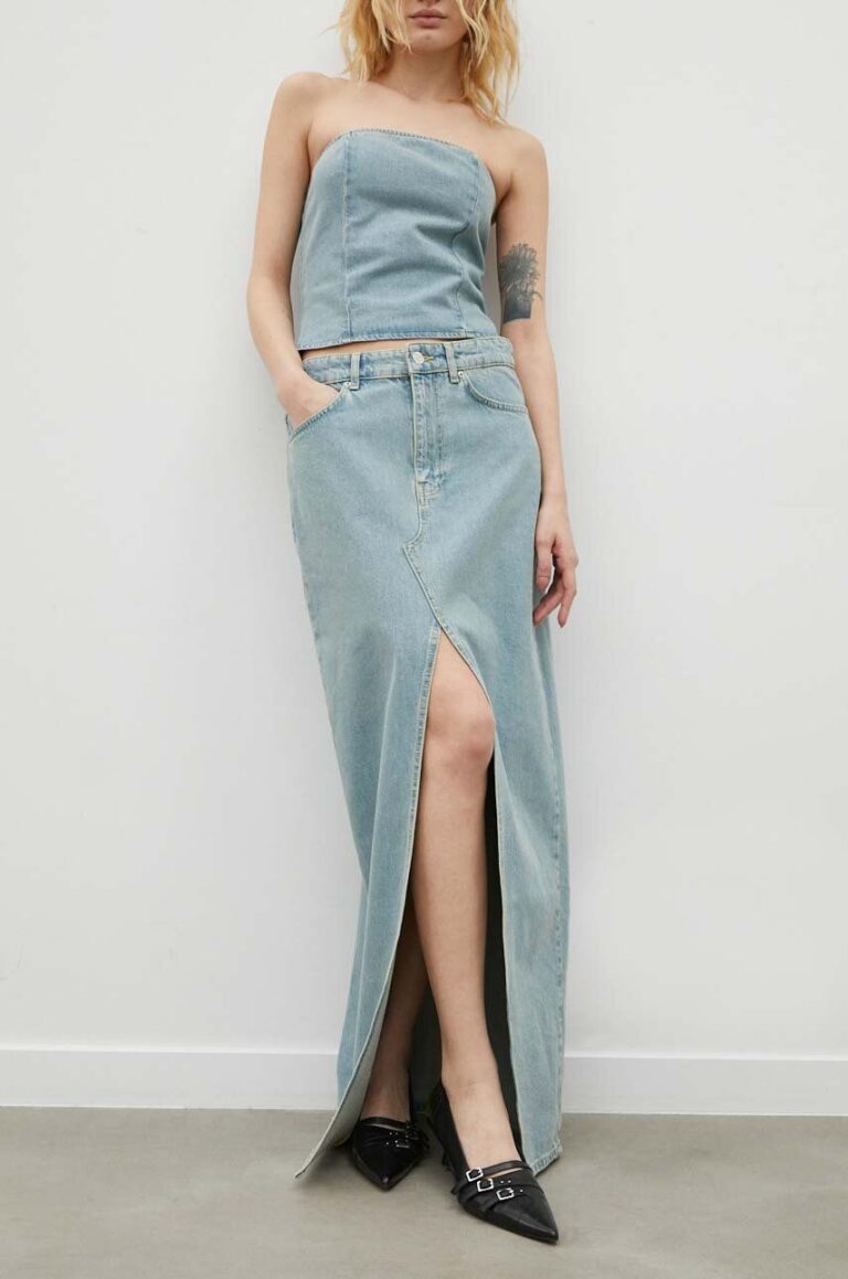 Won Hundred fustă din denim maxi