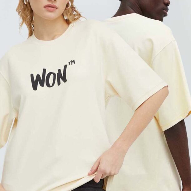 Won Hundred tricou culoarea bej