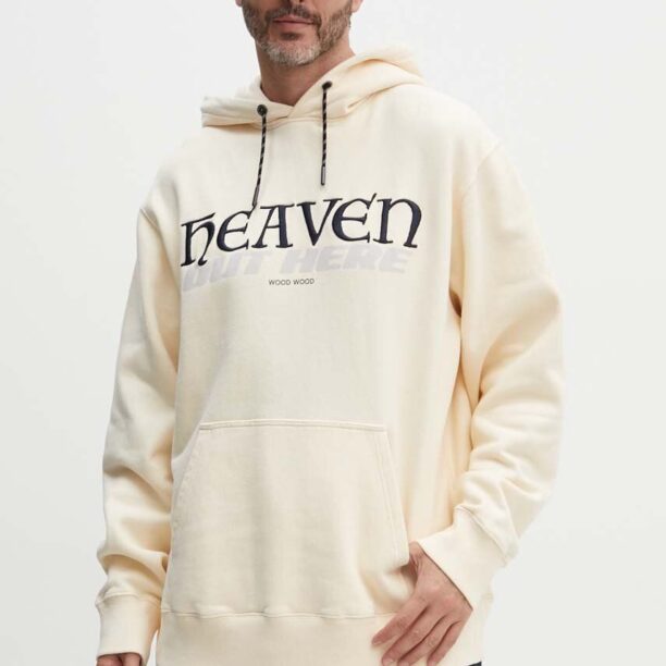 Wood Wood hanorac de bumbac Zeus heaven hoodie bărbați