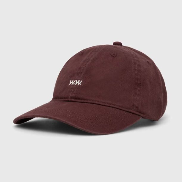 Wood Wood șapcă de baseball din bumbac Low profile twill cap culoarea violet