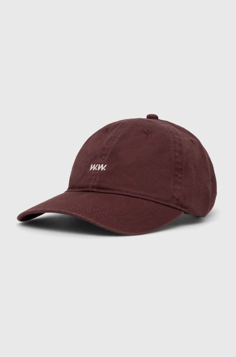 Wood Wood șapcă de baseball din bumbac Low profile twill cap culoarea violet