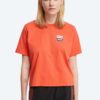 Wood Wood tricou din bumbac Steffi T-Shirt x Fila culoarea portocaliu 688376.B026-ORANGE