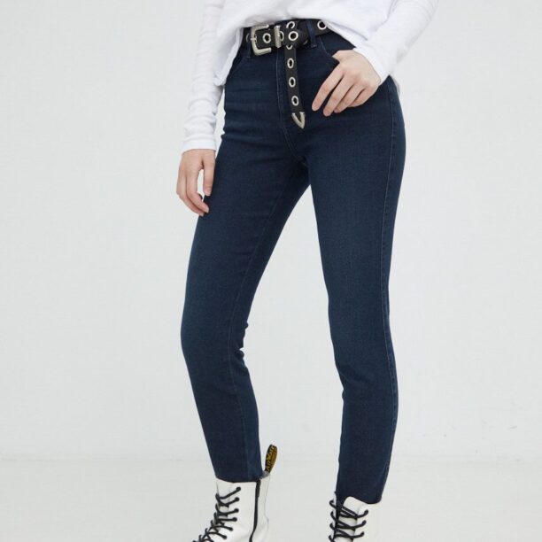 Wrangler jeansi High Rise Skinny Ink Spill femei