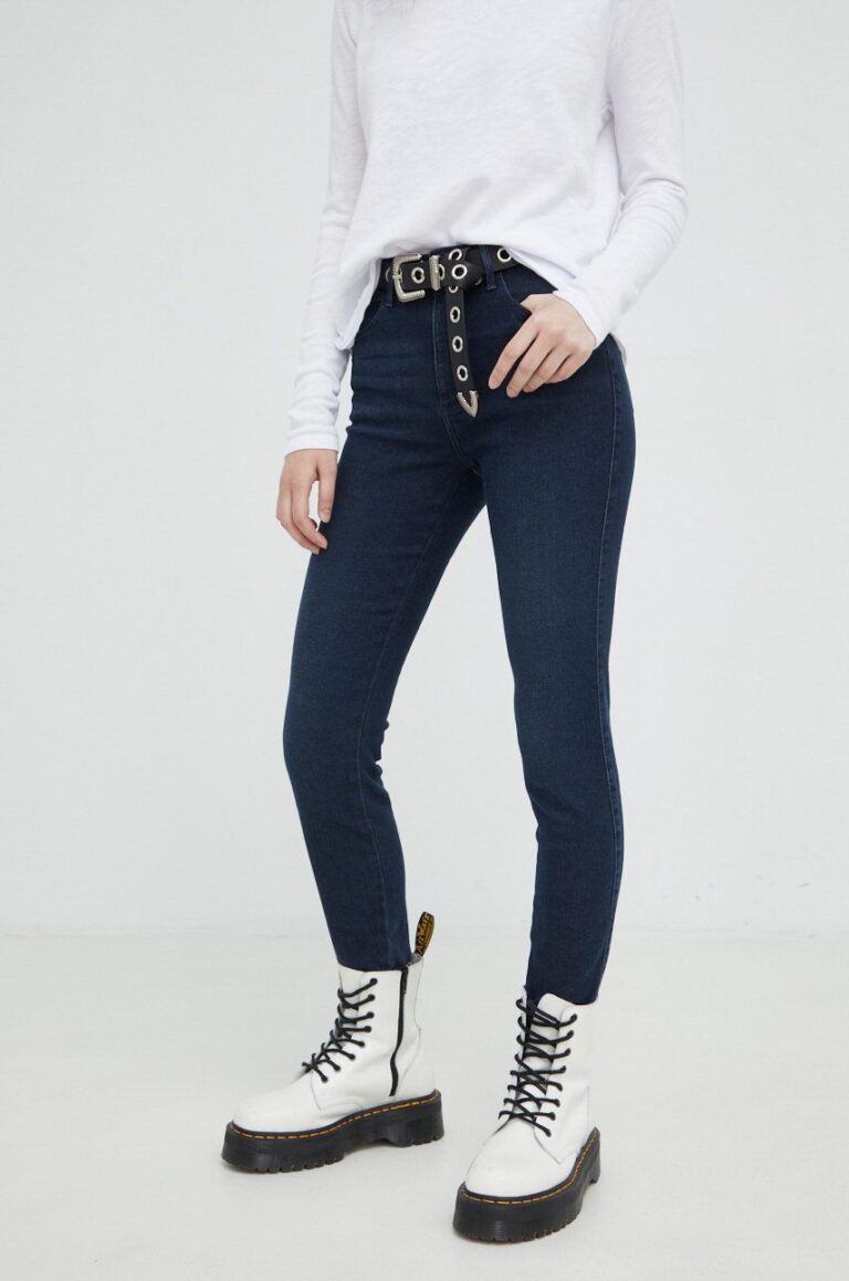 Wrangler jeansi High Rise Skinny Ink Spill femei