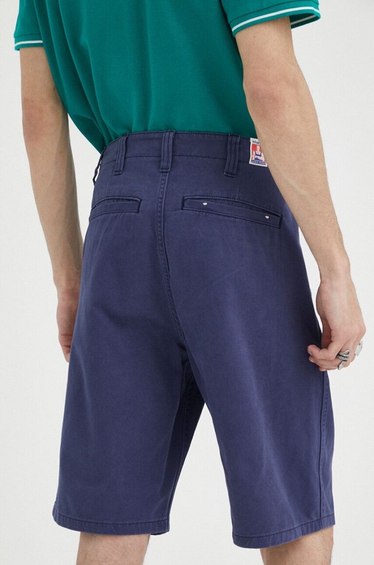 Wrangler pantaloni scurti din bumbac culoarea violet preţ