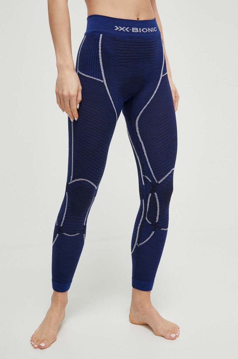 X-Bionic jambiere funcționale Merino 4.0 culoarea albastru marin