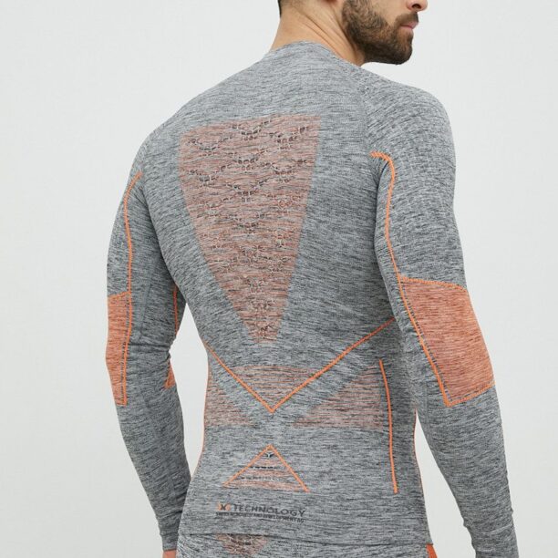 X-Bionic longsleeve funcțional Energy Accumulator 4.0 culoarea gri preţ