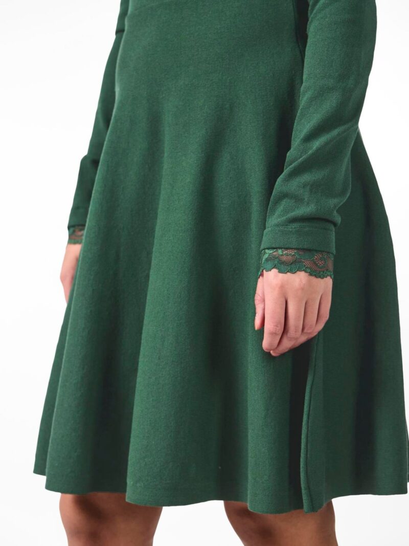 Original Y.A.S Rochie tricotat 'YASBeco'  verde închis