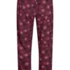 Zizzi Pantaloni de pijama 'MDANA'  roz / roșu burgundy / negru