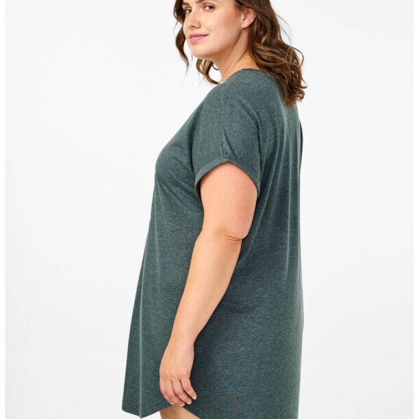 Zizzi Tricou 'MALIS'  verde / alb preţ