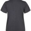 Zizzi Tricou 'VAVE'  gri / negru