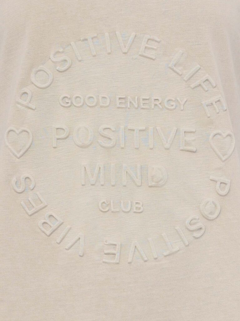 Zwillingsherz Tricou 'Positive Mind'  bej preţ