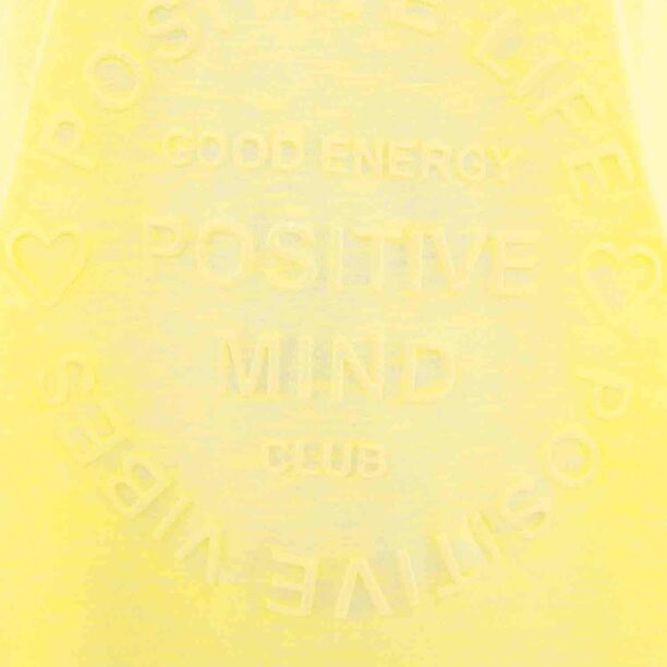 Zwillingsherz Tricou 'Positive Mind'  galben