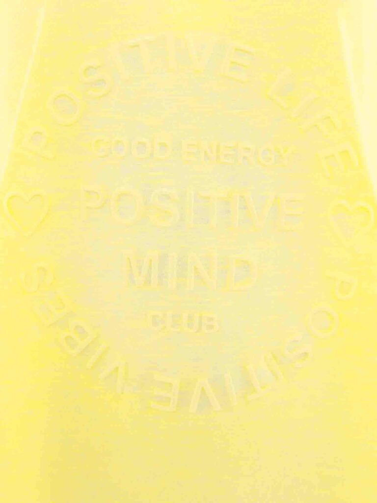 Zwillingsherz Tricou 'Positive Mind'  galben