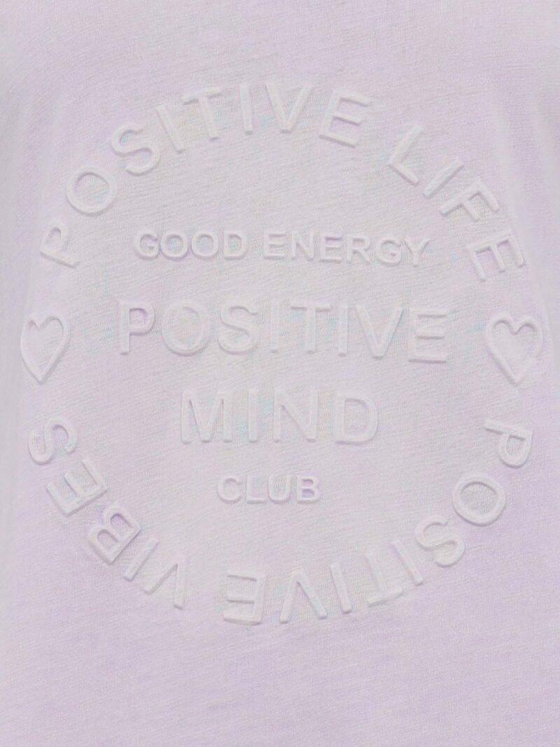 Zwillingsherz Tricou 'Positive Mind'  mov liliachiu preţ