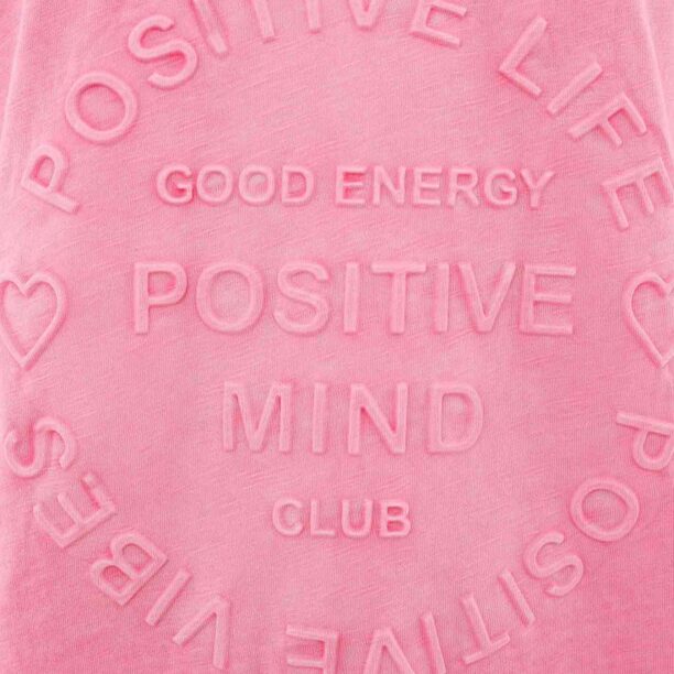 Zwillingsherz Tricou 'Positive Mind'  roz pitaya preţ