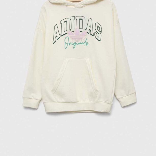 adidas Originals bluza copii culoarea bej