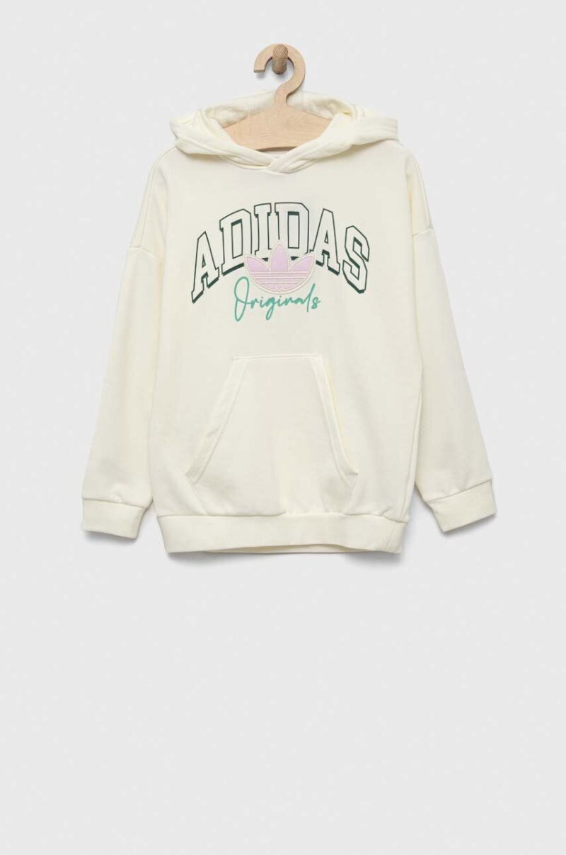 adidas Originals bluza copii culoarea bej