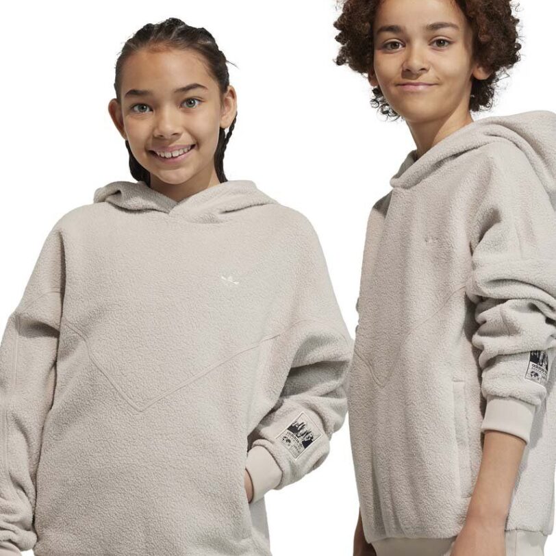 adidas Originals bluza copii culoarea bej