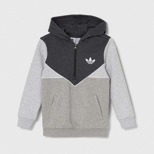 adidas Originals bluza copii culoarea gri