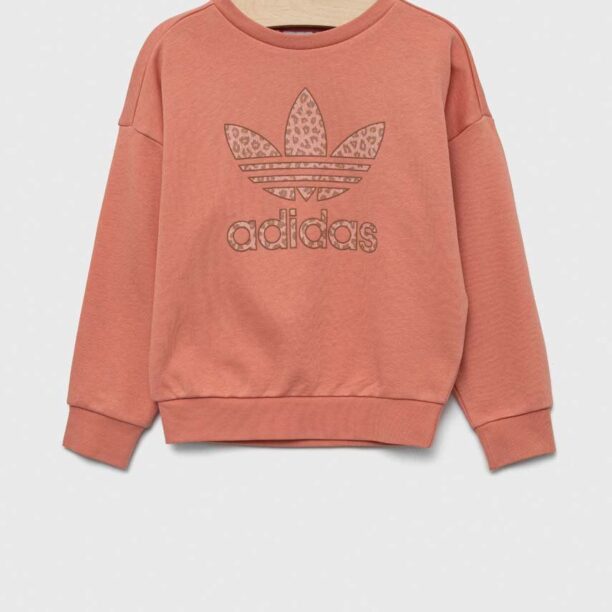 adidas Originals bluza copii culoarea portocaliu