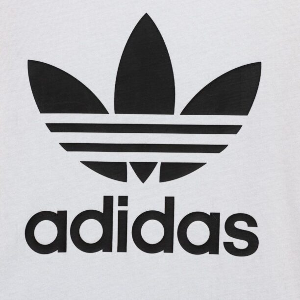 adidas Originals compleu copii culoarea alb preţ