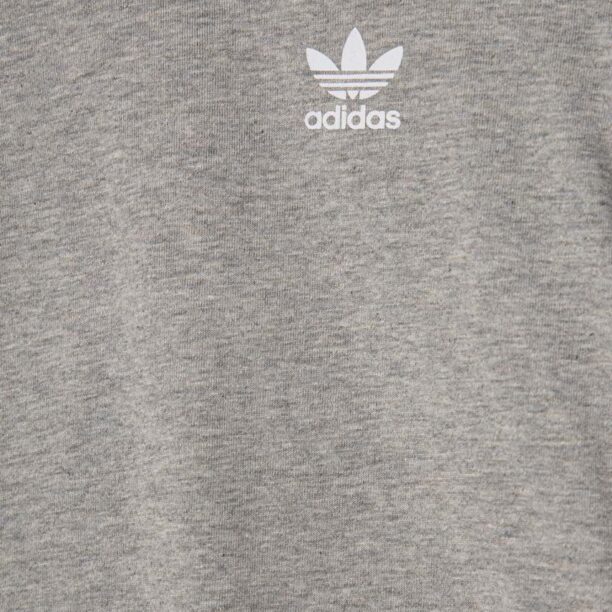 adidas Originals compleu copii culoarea gri preţ