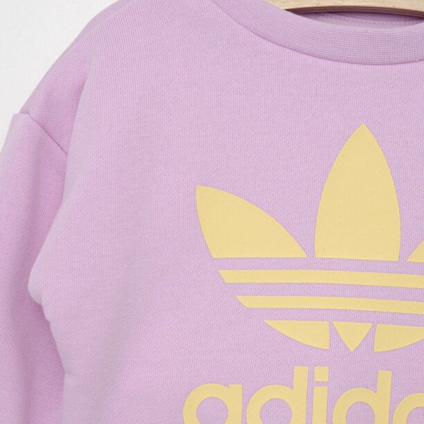 adidas Originals compleu copii culoarea violet preţ